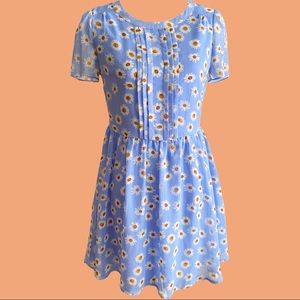 🌻 Daisy Flower Floral Chiffon Spring Summer Dress